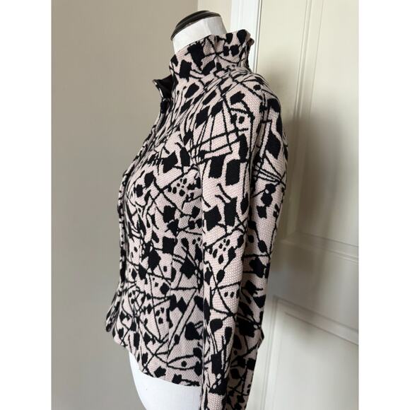 Emporio Armani Wool Blend Pink Black Fitted Jacket SZ It 38/US 4 EUC Italy - Picture 8 of 12